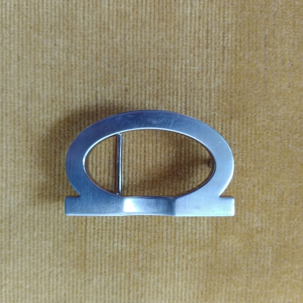 Salvatore Ferragamo Men's Silver Belt Buckle